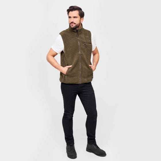 Chaleco Brandit Teddyfleece Worker - Oliva