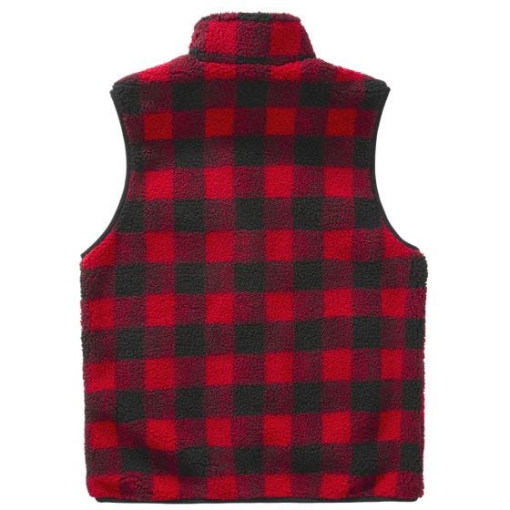 Chaleco Brandit Teddyfleece Worker - Rojo / Negro