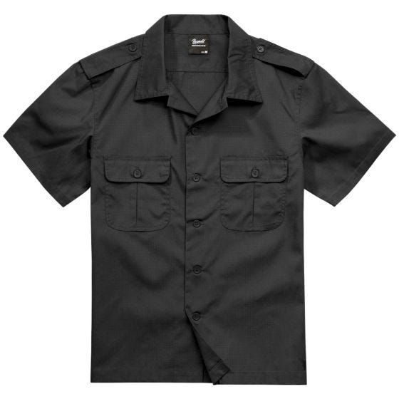 Camisa de manga corta Brandit US Ripstop - Negro