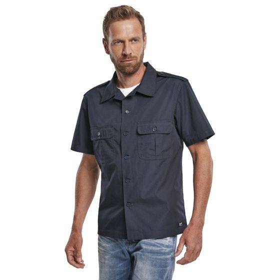 Camisa de manga corta Brandit US Ripstop - Navy