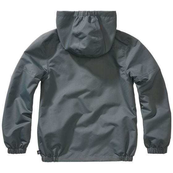 Chaqueta Brandit Niños Summer Windbreaker Front Zip - Antracita