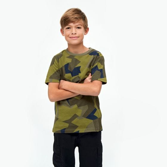 Camiseta Brandit Niños - Swedish M90 Camo