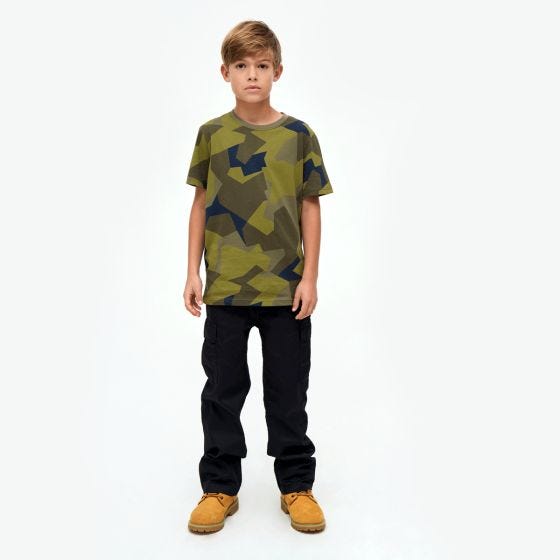 Camiseta Brandit Niños - Swedish M90 Camo