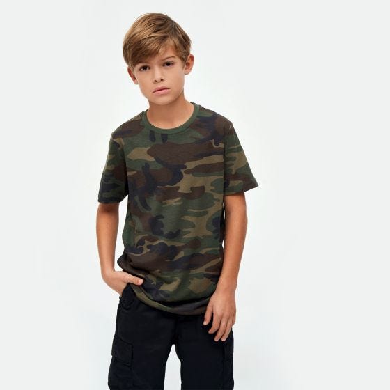 Camiseta Brandit Niños - Woodland