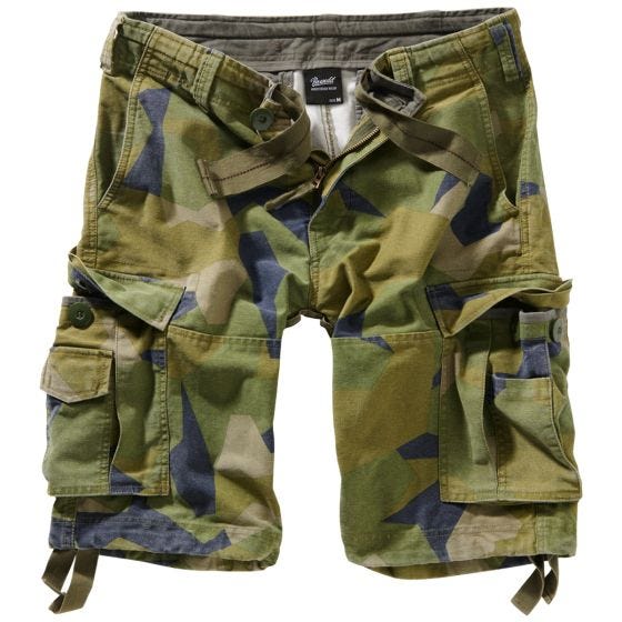 Pantalones cortos Brandit Vintage Classic - Swedish M90 Camo