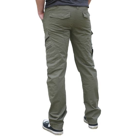 Pantalones ajustados Brandit Adven en verde oliva