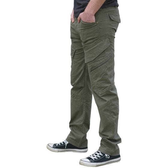 Pantalones ajustados Brandit Adven en verde oliva