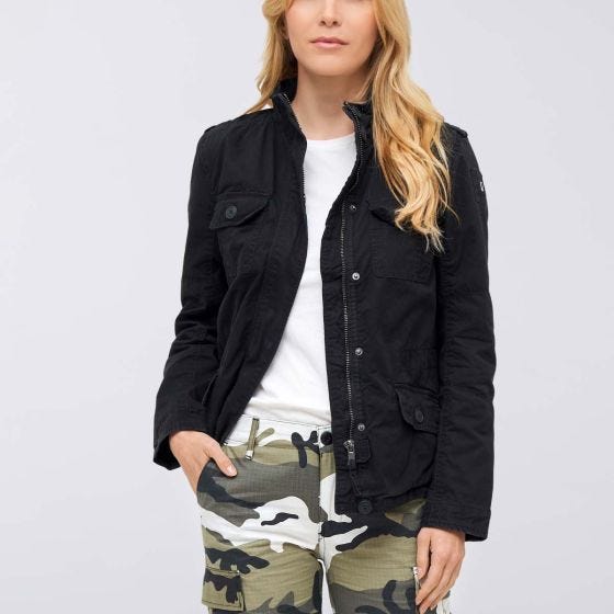 Chaqueta Brandit Mujeres Britannia - Negro