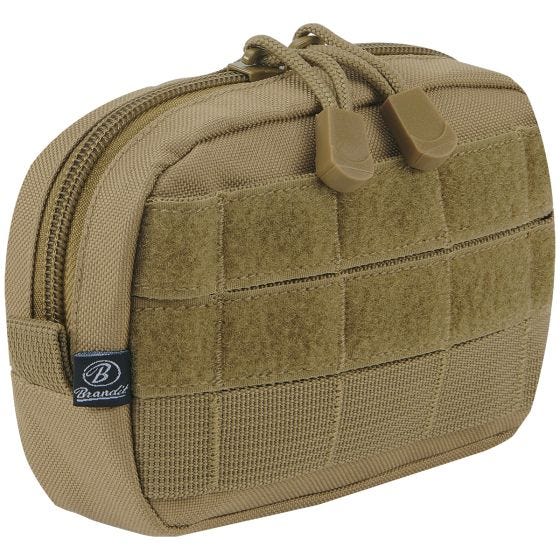 Bolsa compacta Brandit con sistema MOLLE en Camel