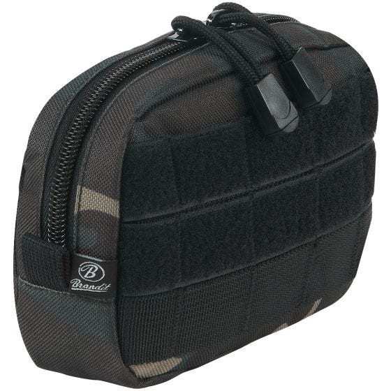 Bolsa compacta Brandit con sistema MOLLE en Dark Camo