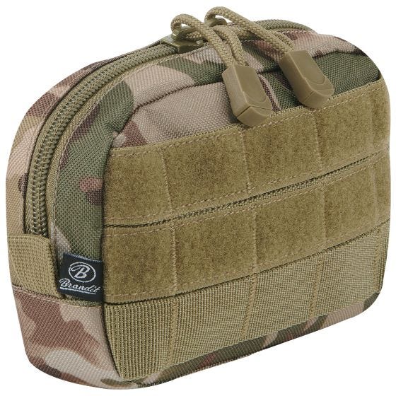 Bolsa compacta Brandit con sistema MOLLE en Tactical Camo