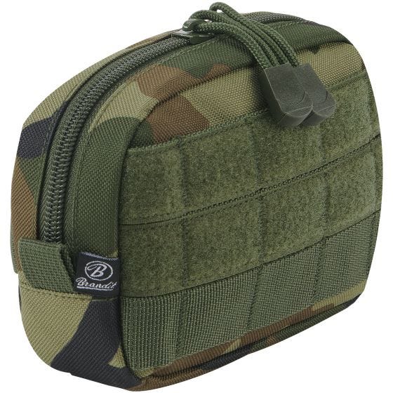 Bolsa compacta Brandit con sistema MOLLE en Woodland