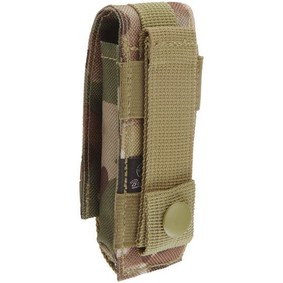 Funda multiusos pequeña Brandit con sistema MOLLE en Tactical Camo