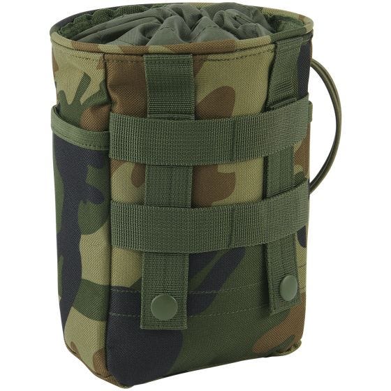 Bolsa táctica Brandit con sistema MOLLE en Woodland