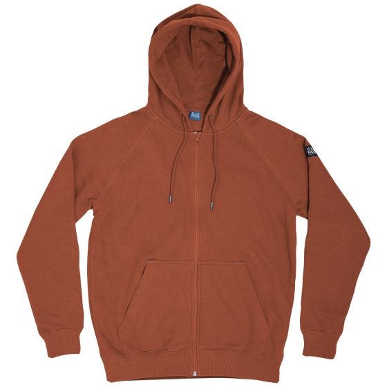 Sudadera con cremallera CLOMOD "Blank" - Maroon Red