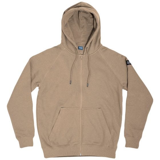 Sudadera con cremallera CLOMOD "Blank" - Tan Brown
