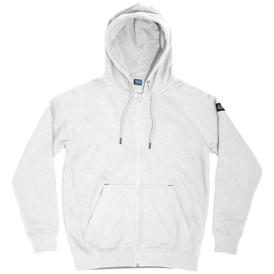 Sudadera con cremallera CLOMOD "Blank" - Blanco