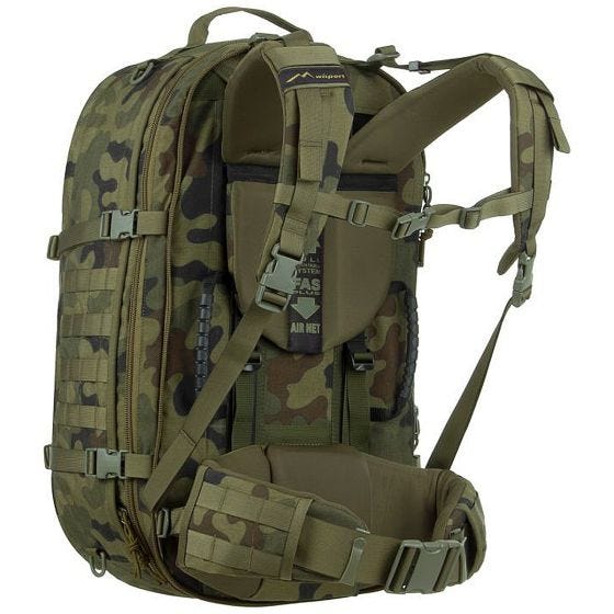 Bolsa bandolera y mochila Wisport Crossfire - PL Woodland