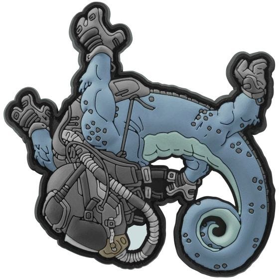 Parche Patchlab Halo Chameleon en azul / negro