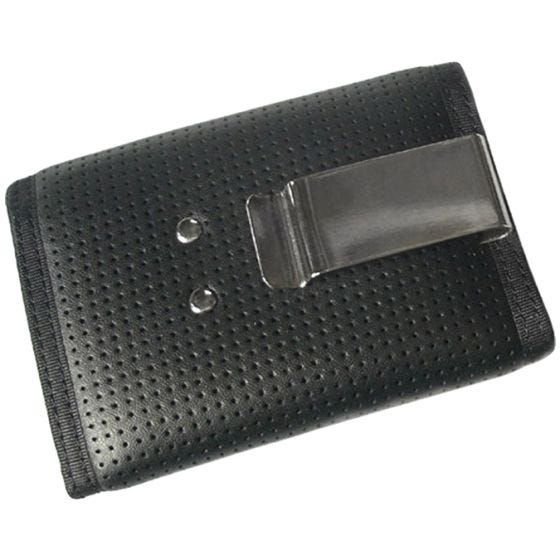 Cartera en tres secciones Civilian Tactical de cuero en negro