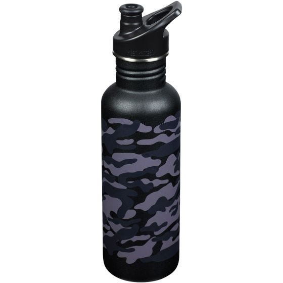 Botella Klean Kanteen Classic con tapón deportivo de 800ml - Black Camo