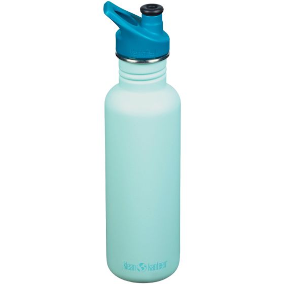 Botella Klean Kanteen Classic con tapón deportivo de 800ml - Blue Tint