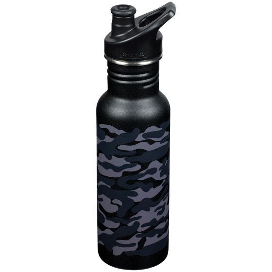 Botella Klean Kanteen Classic con tapón deportivo de 532ml - Black Camo