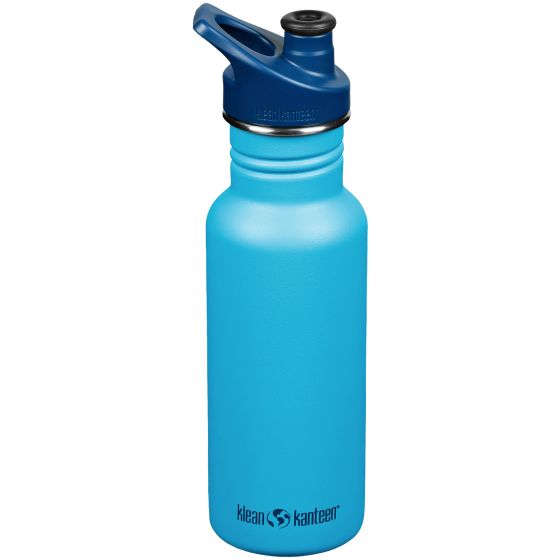 Botella Klean Kanteen Classic con tapón deportivo de 532ml - Hawiian Ocean