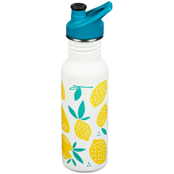 Botella Klean Kanteen Classic con tapón deportivo de 532ml - Lemon