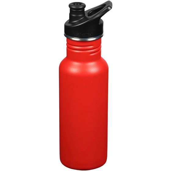 Botella Klean Kanteen Classic con tapón deportivo de 532ml - Tiger Lilly