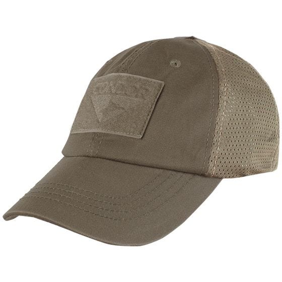 Gorra táctica Condor con malla en marrón