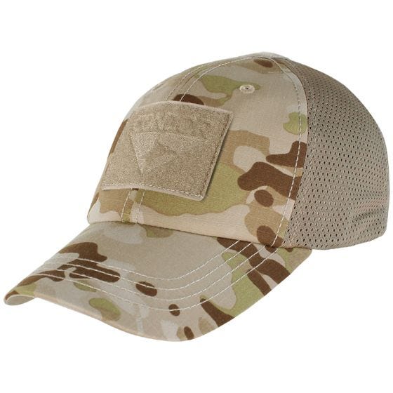 Gorra táctica Condor con malla en MultiCam Arid