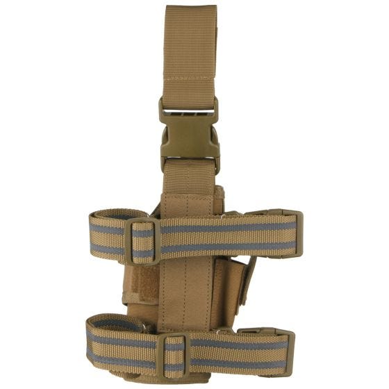 Funda de pistola para pierna izquierda Condor en Coyote Brown