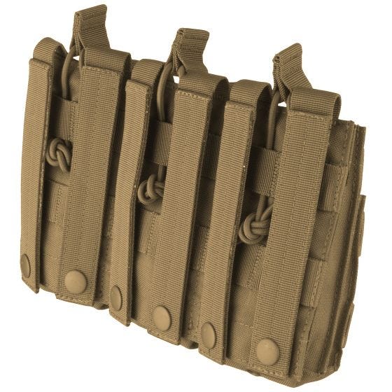 Portacargador triple Condor Stacker M4/M16 en Coyote Brown