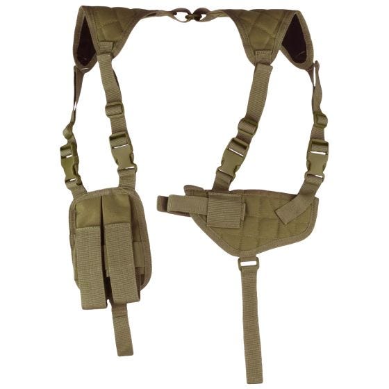 Funda de pistola para hombro Condor Universal Cordura - Coyote Brown