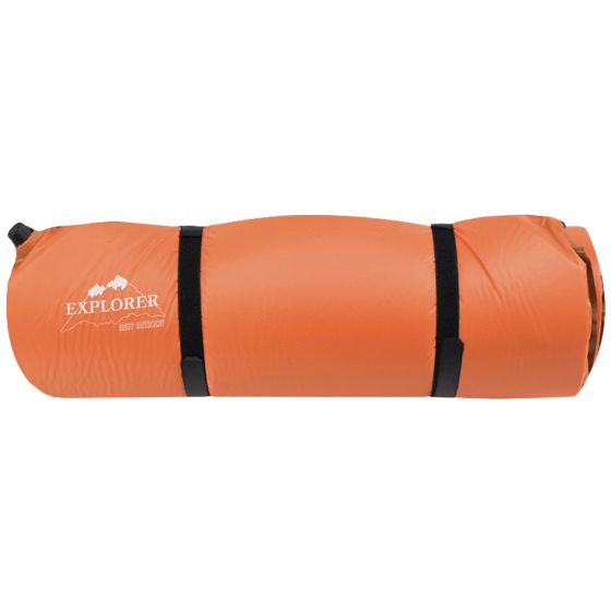 Esterilla térmica autohinchable Explorer en naranja de 200 x 66 x 10 cm