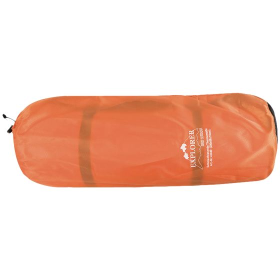 Esterilla térmica autohinchable Explorer en naranja de 200 x 66 x 10 cm