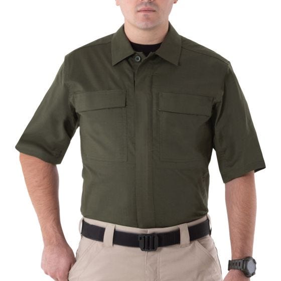 Camiseta de manga corta para hombre BDU First Tactical V2 en OD Green