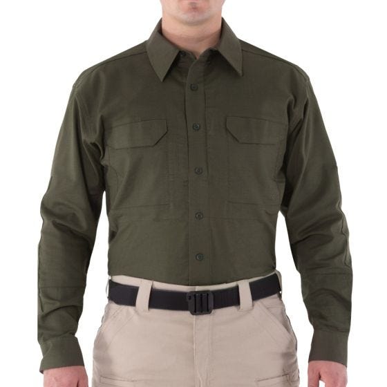 Camiseta táctica de manga larga para hombre First Tactical V2 en OD Green