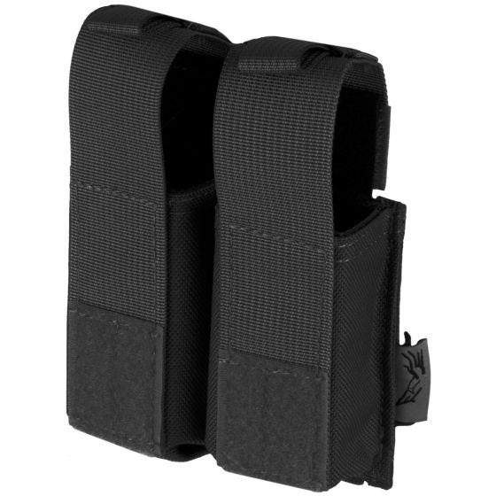 Portacargador doble de cartuchos Flyye 9mm Pistol Ver. HP con sistema MOLLE en negro