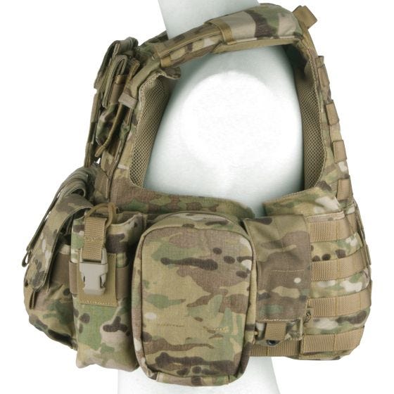 Flyye Chaleco con múltiples bolsillos Force Recon ver. Land en MultiCam