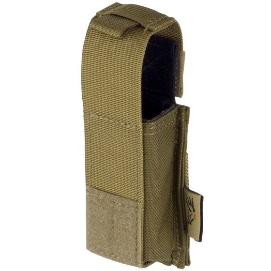 Portacargador individual de cartuchos Flyye 9mm Pistol Ver. HP con sistema MOLLE en Coyote Brown