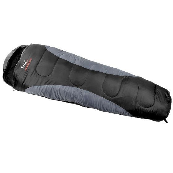 Saco de Dormir Fox Outdoor Economic Mummy - Negro / Gris