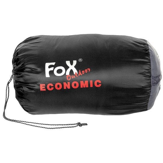 Saco de Dormir Fox Outdoor Economic Mummy - Negro / Gris