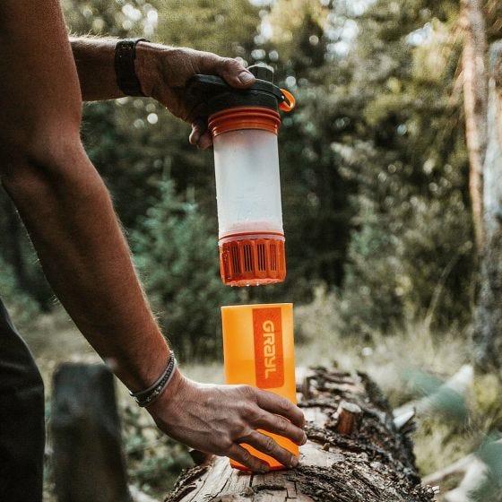 Recambio de filtro purificador de agua GRAYL GeoPress - Naranja