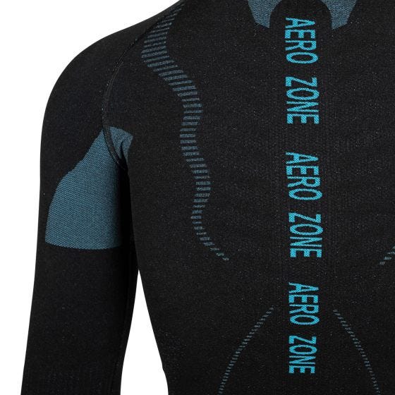 Malla interna superior Alpinus Active Longsleeve - Negro / Azul
