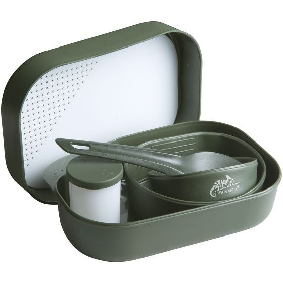 Set de acampada Helikon Wildo Camp-A-Box en verde oliva