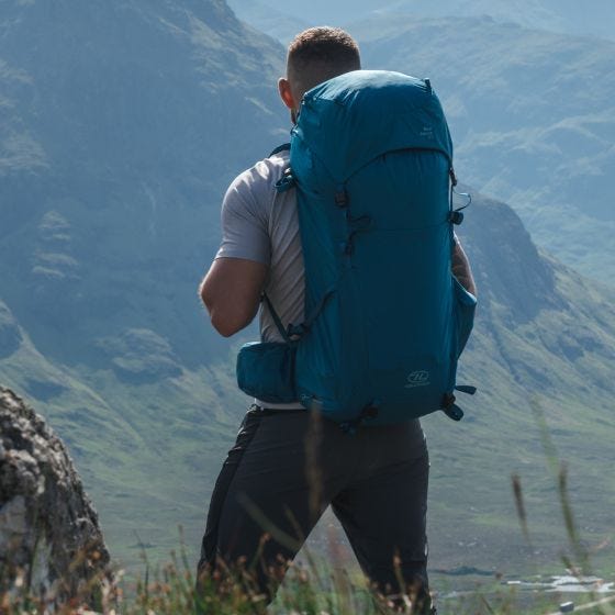 Mochila de los hombres Highlander Ben Nevis 65 L - Gris