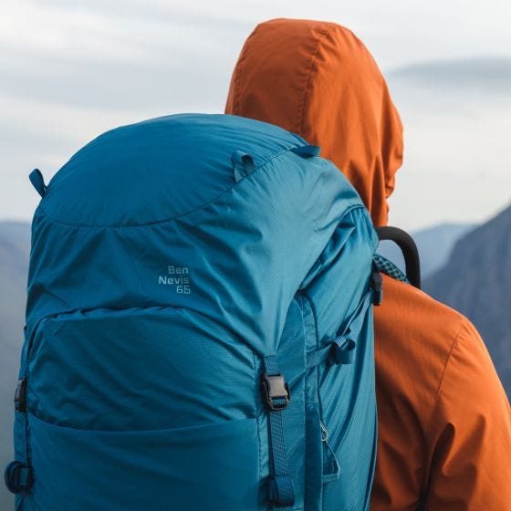 Mochila de los hombres Highlander Ben Nevis 65 L - Gris