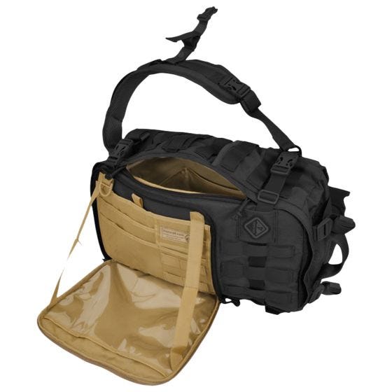 Mochila Hazard 4 Second Front para llevar a la espalda o al pecho en negro
